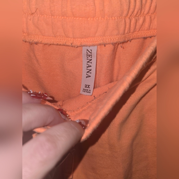 Zenana 2x Bright Orange Jogger Set - Picture 7 of 8